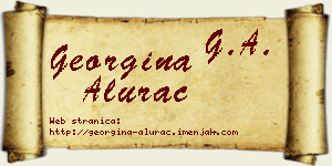 Georgina Alurac vizit kartica